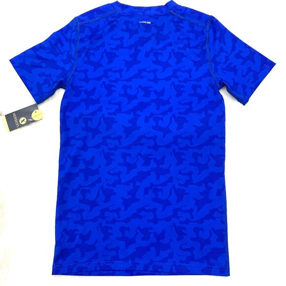 Xersion Quick-Dri Compression Shirt Boys Large 14/16 Blue Camo NWT - Picture 2 of 7